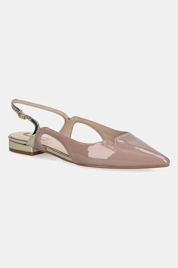 Liu Jo balerini VIVIEN 07 imitatie de piele lacuita bej SA6029EX342S3664