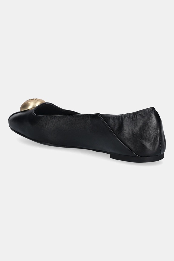 Încălțăminte Liu Jo balerini de piele BRIGITTE 09 SA6033P006222222 negru