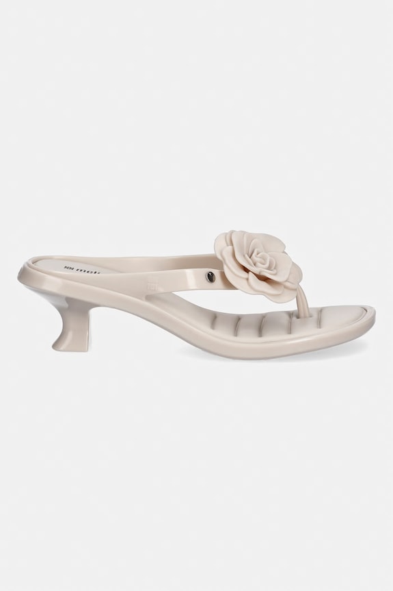 Melissa șlapi MELISSA THONG KITTEN HEEL PETALS AD M.38148.BW647 bej SS26