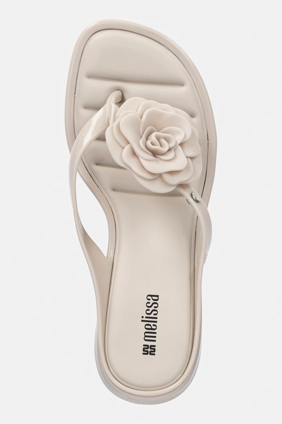 Melissa șlapi MELISSA THONG KITTEN HEEL PETALS AD bej M.38148.BW647
