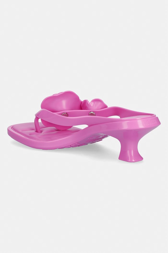 Încălțăminte Melissa șlapi MELISSA THONG KITTEN HEEL PETALS AD M.38148.BW648 roz