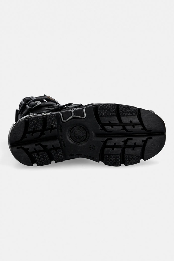 Δερμάτινες μπότες New Rock ITALI NEGRO, PULIK FUEGO LILA, REACTOR NEGRO M.591.C41 μωβ