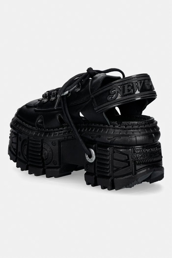 Shoes New Rock ITALI black TANK CASCO black BIOS N Women's leather Sandals M.BIOS134.C5 black
