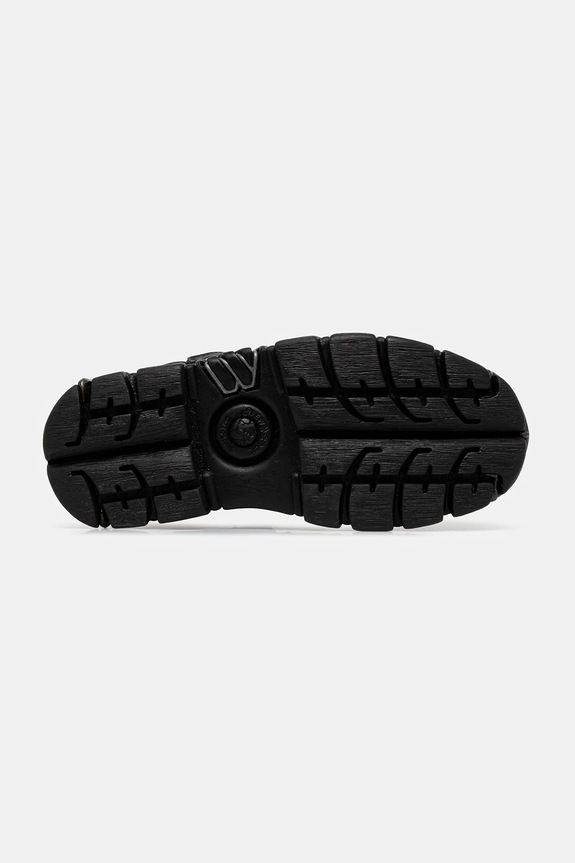 New Rock botki skórzane CRUST NEGRO, TOWER NEGRO E14 ACERO M.MET422.S1 czarny