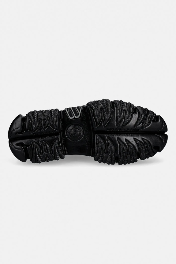 Kožené poltopánky New Rock GRABADO FUEGO PULIK ACERO CRUST NEGRO M.MILI253CCT.C1 čierna