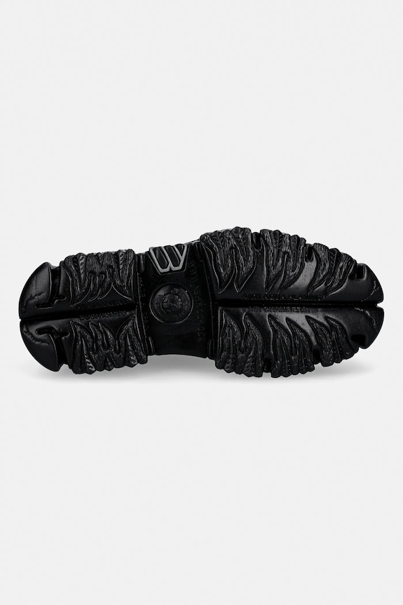 Kožené poltopánky New Rock GRABADO FUEGO PULIK ACERO CRUST NEGRO M.MILI253CCT.C1 čierna