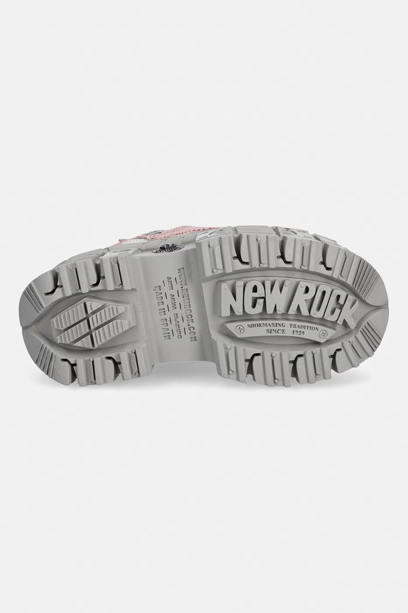 New Rock botki damskie VEGAN BLANCO ,ECOBAR ROSA, TANK CASCO P M.WALL009.V3 różowy