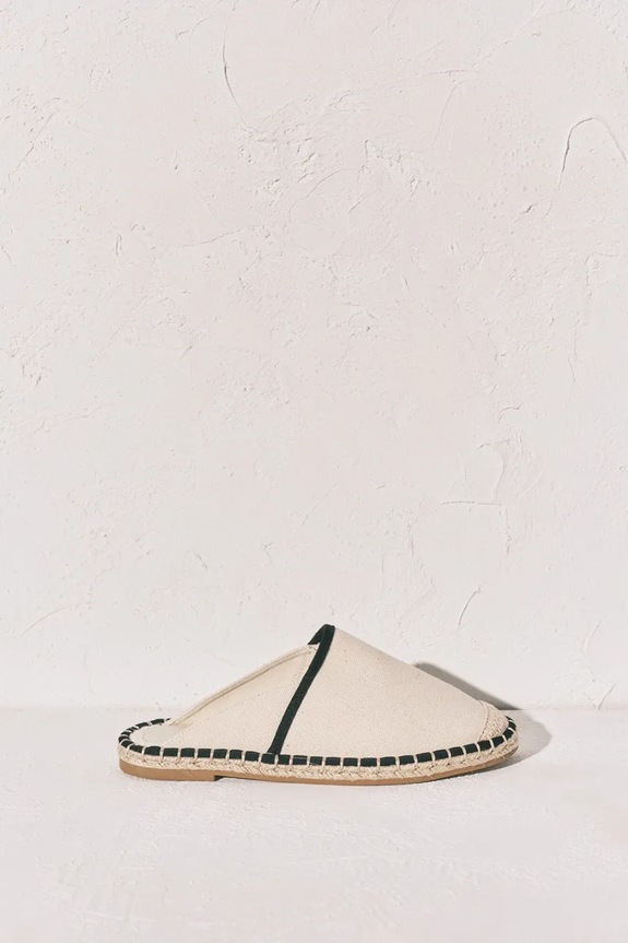 women'secret klapki BW ESPADRILLE MULE tekstylny beżowy 3223023