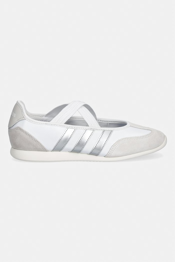 Kožne balerinke adidas Barreda Mary Jane HQ7400 bijela SS26