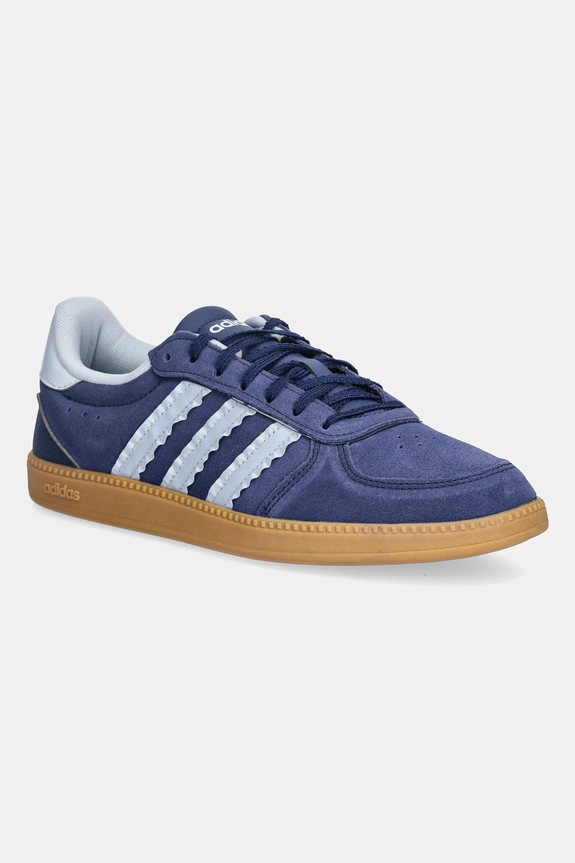 Tenisice od brušene kože adidas Breaknet Sleek imitacija zrnate kože plava IH1389