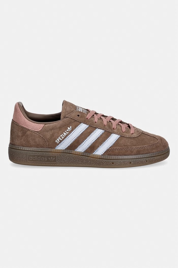 Велурени маратонки adidas Originals Handball Spezial IH1503 кафяв SS26