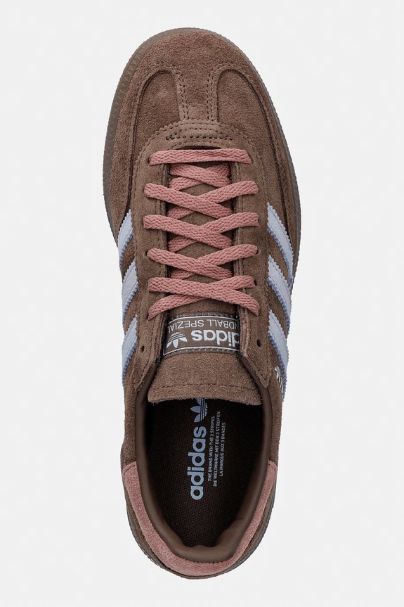 Велурени маратонки adidas Originals Handball Spezial кафяв IH1503