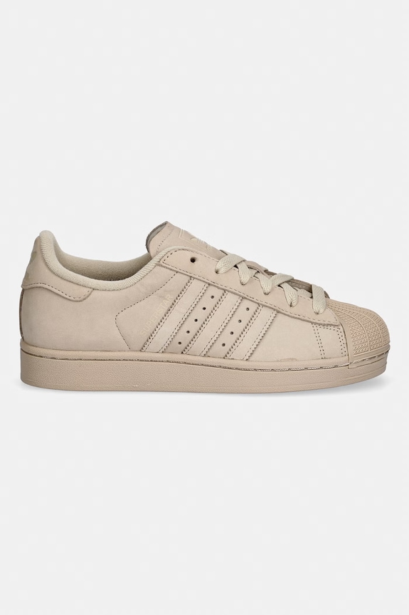 Tenisice od nubuk kože adidas Originals Superstar II IH1611 bež SS26