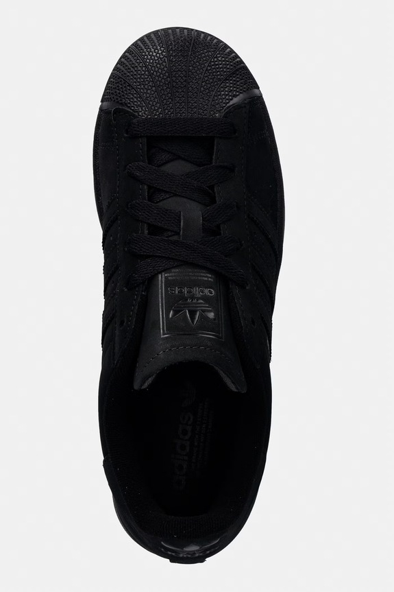adidas Originals Superstar II sneakersy damskie nubukowe czarny IH1612