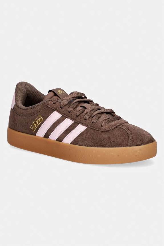 adidas sneakers Vl Court 3.0 finta pelle fiore marrone IH6516