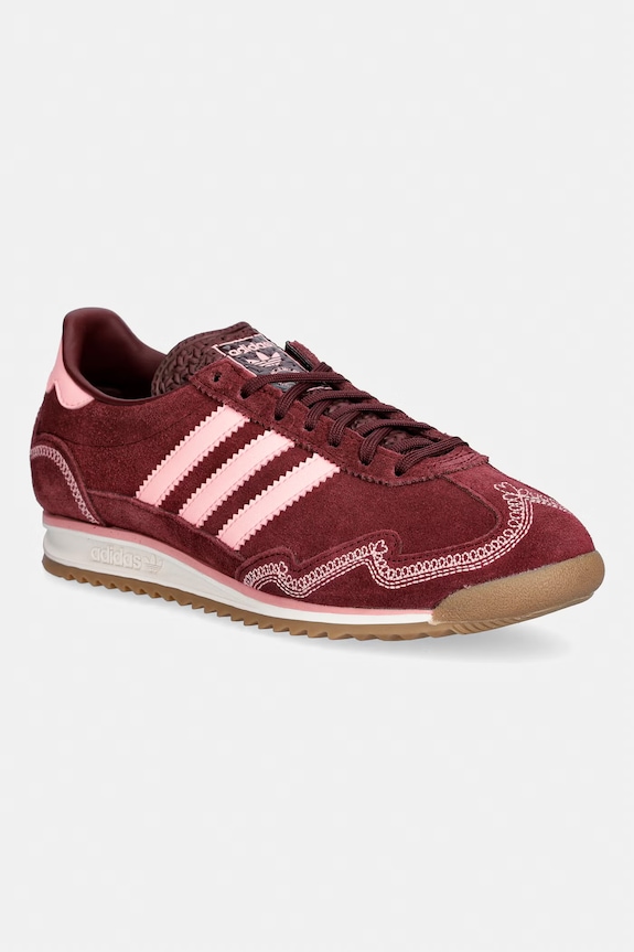 Tenisice od brušene kože adidas Originals SL 72 Og brušena koža bordo IH6684