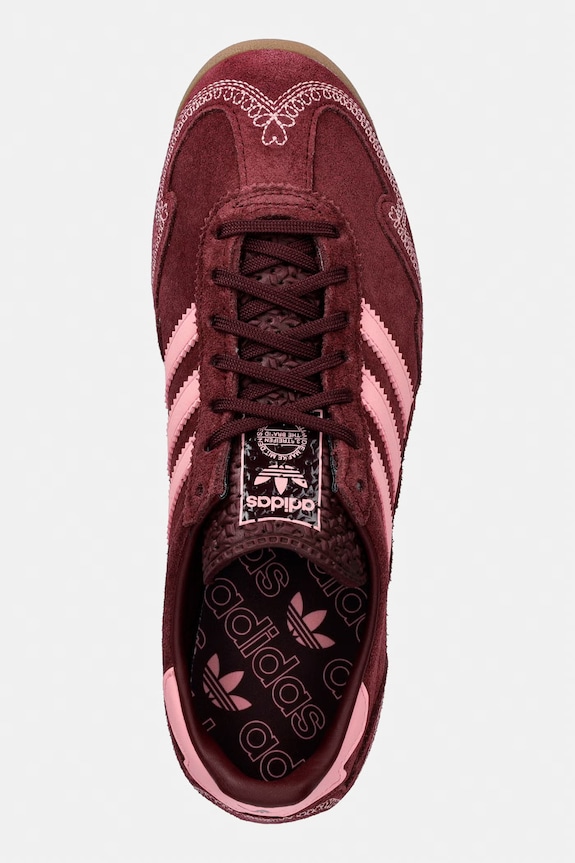 Tenisice od brušene kože adidas Originals SL 72 Og bordo IH6684