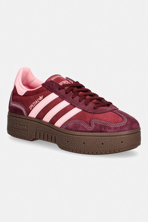Kožené tenisky adidas Originals Handball Spezial Bold usňová koža burgundské IH6717