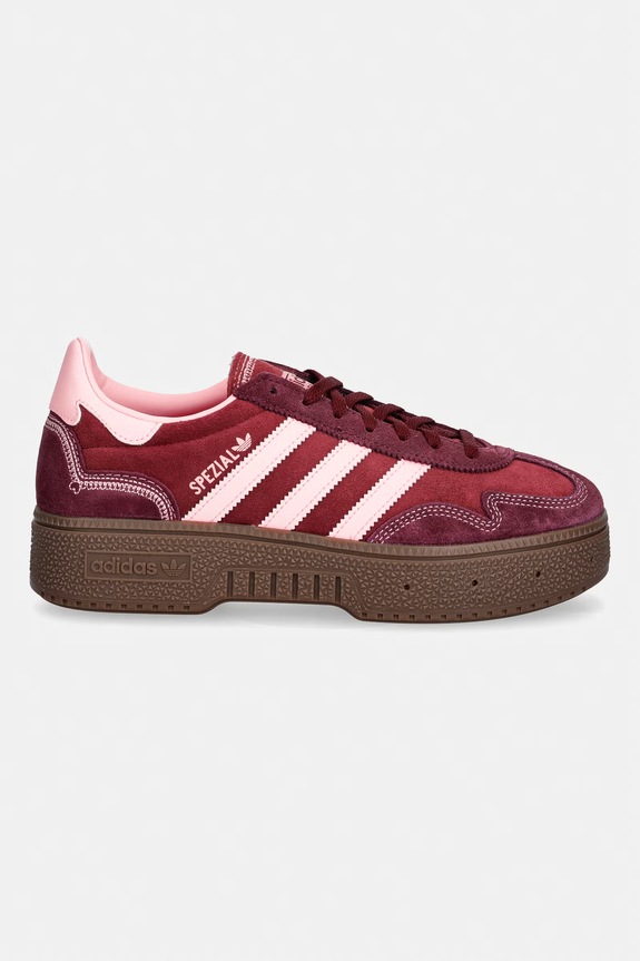 Kožené tenisky adidas Originals Handball Spezial Bold IH6717 burgundské SS26