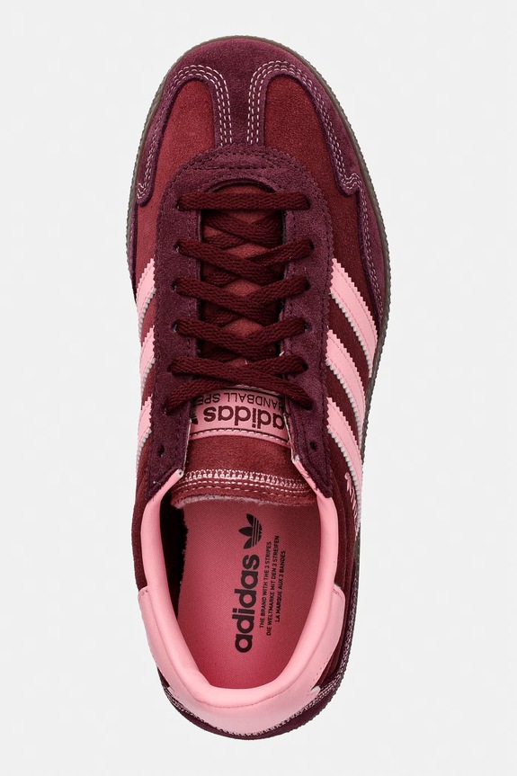 Kožené tenisky adidas Originals Handball Spezial Bold burgundské IH6717