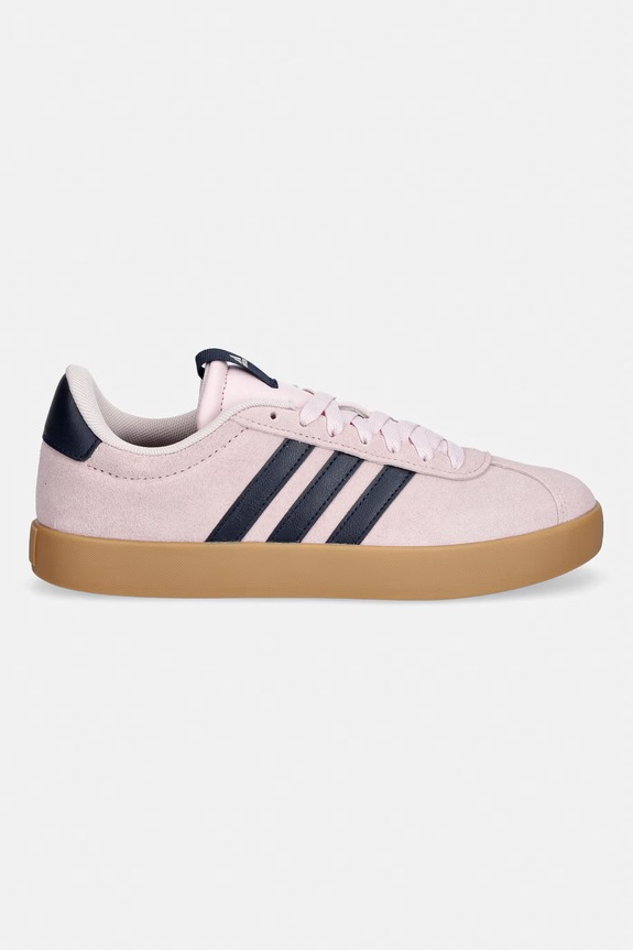Σουέτ sneakers adidas VL Court 3.0 JP7629 ροζ SS26