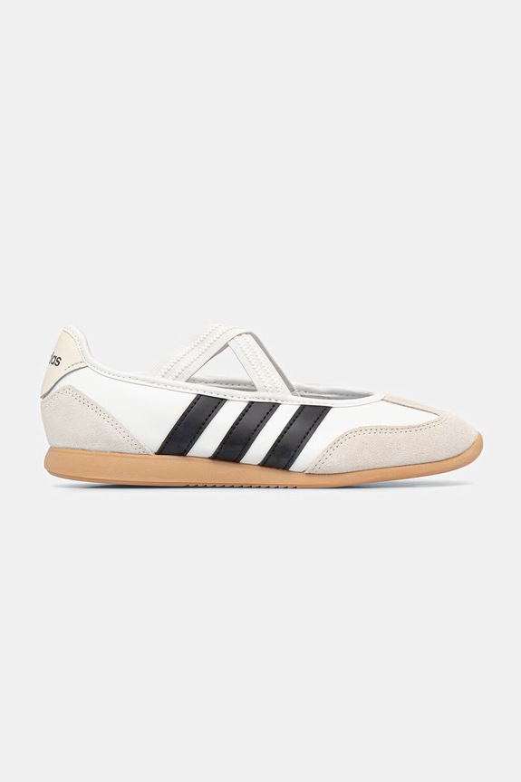 Kožené baleríny adidas Barreda Mary Jane JQ2127 bílá SS26