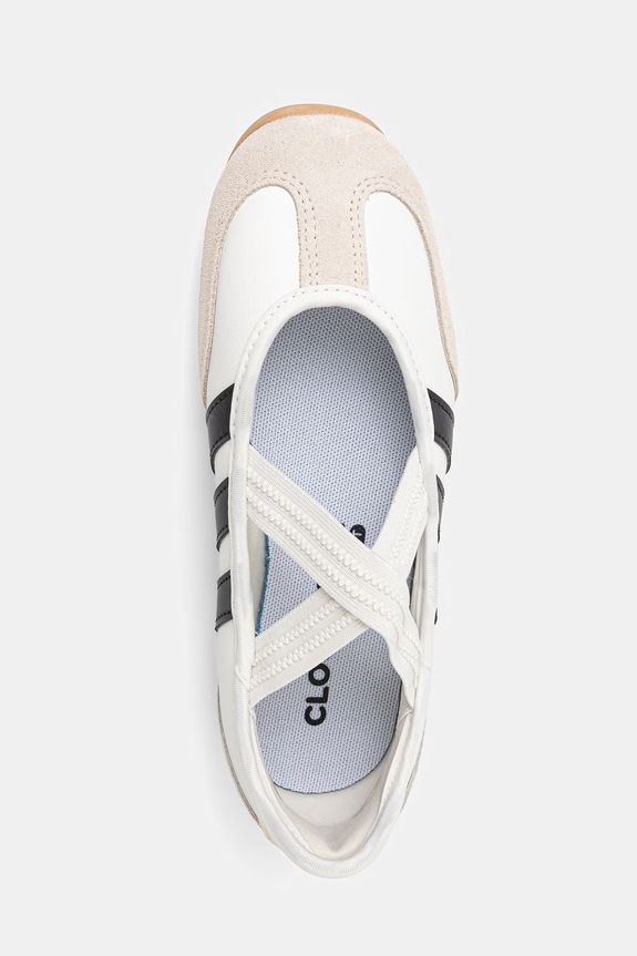 Kožené baleríny adidas Barreda Mary Jane bílá JQ2127