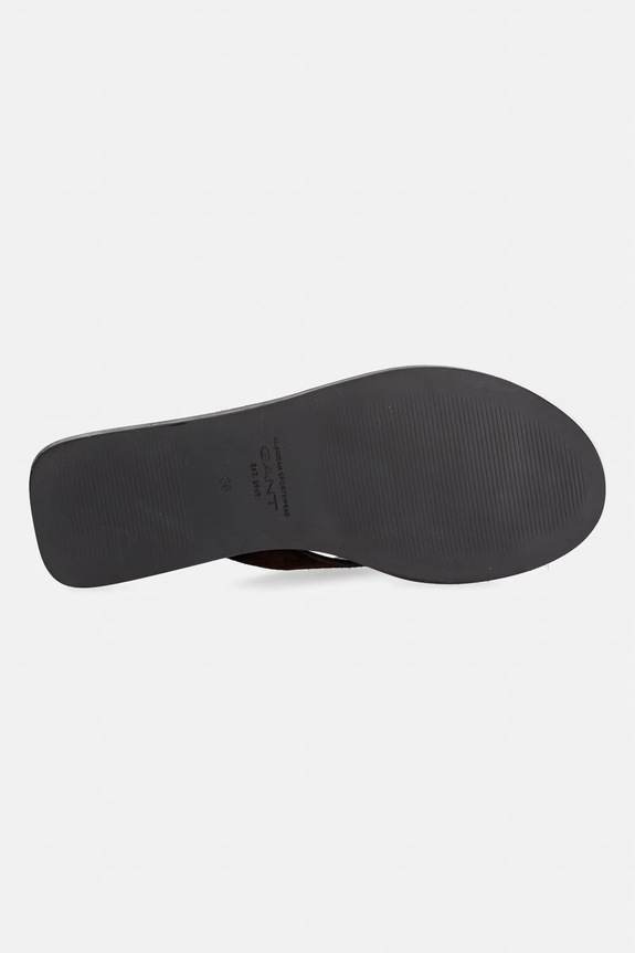 Gant șlapi pentru femei, din piele întoarsă Sunlaz 32563261.G46 maro