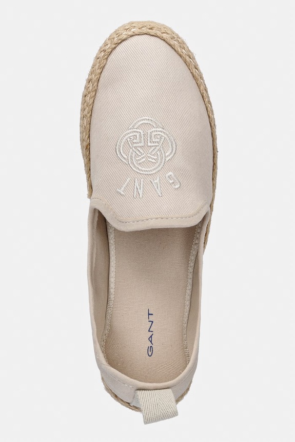Gant espadryle damskie Raffiaville beżowy 32568321.G11