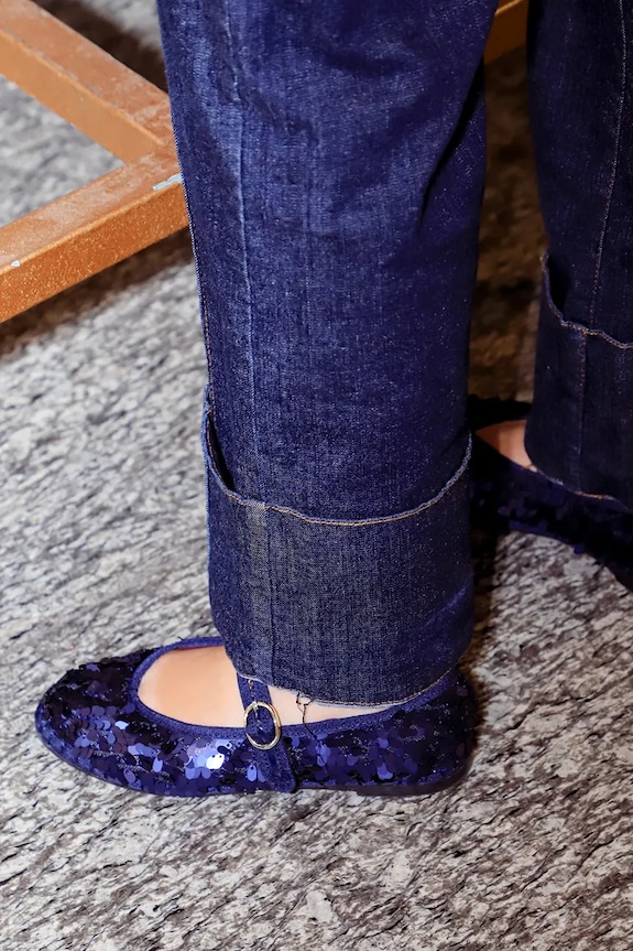 Μπαλαρίνες Flabelus PIERRE Pierre.Sequins.Navy