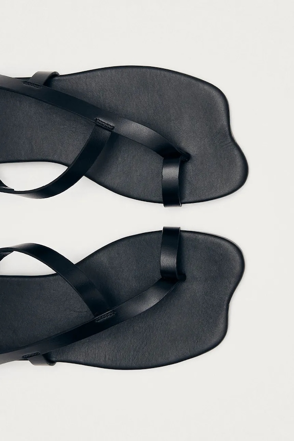 Alohas sandale pentru femei, din piele Dawn S101130.04 negru