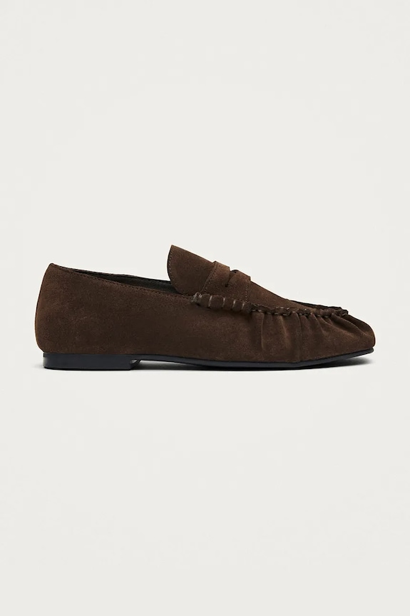 Alohas mocasini de piele Aven piele maro S101214.01