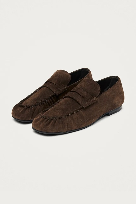Alohas mocasini de piele Aven S101214.01 maro SS26