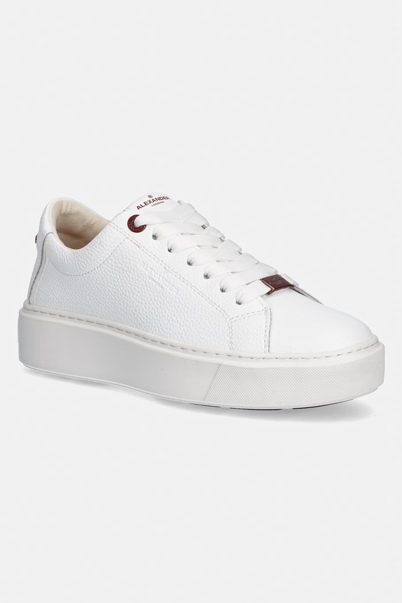 Dámske kožené tenisky Alexander Smith London High biela ALBDLHW8406WHT