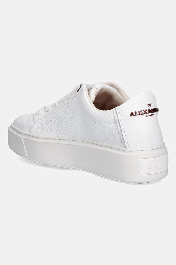 Obuv Dámske kožené tenisky Alexander Smith London High ALBDLHW8406WHT biela