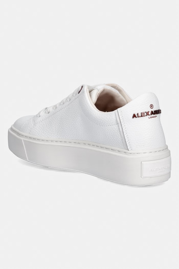 Obuv Dámske kožené tenisky Alexander Smith London High ALBDLHW8406WHT biela