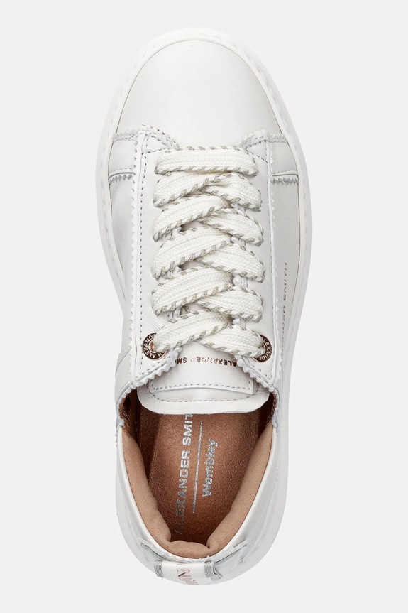 Alexander Smith sneakers din piele Wembley Unlined alb ASBDWBW0317TWT