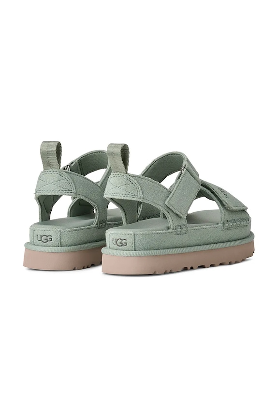 Încălțăminte UGG sandale din piele întoarsă W Goldenstar 1136783.ART turcoaz