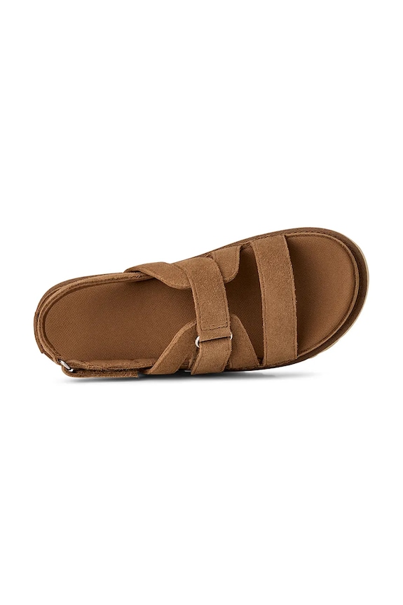 UGG sandały zamszowe W Goldenstar Gleam 1175122.CHE brązowy
