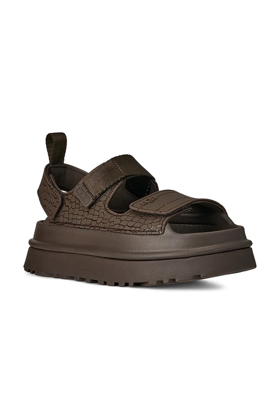 UGG sandały W Goldenglow Embossed 1175311.DNSS brązowy SS26
