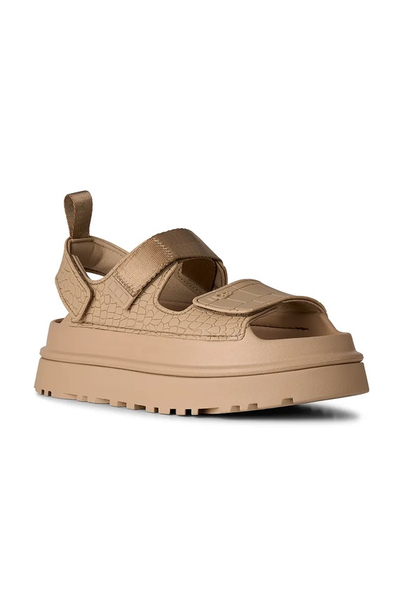 UGG sandały W Goldenglow Embossed 1175311.MDSD beżowy SS26