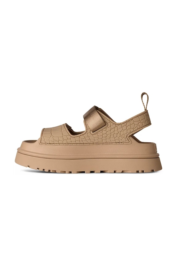 UGG sandały W Goldenglow Embossed beżowy 1175311.MDSD