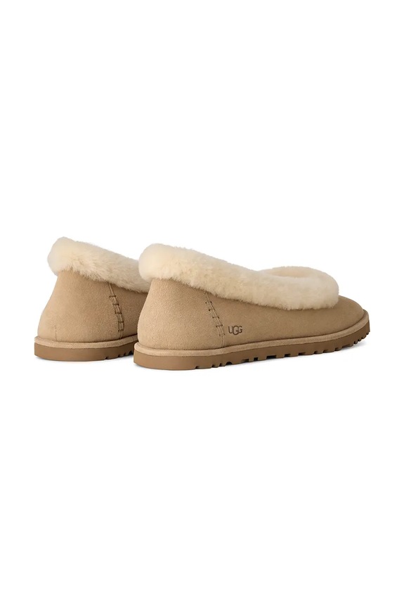 Obuća Balerinke od brušene kože UGG W Zora Ballet Flat 1178111.SAN bež