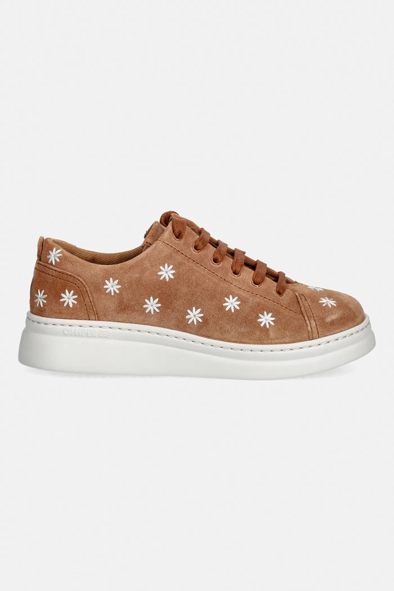 Camper sneakers din piele intoarsă Runner Up K200645.101 maro SS26