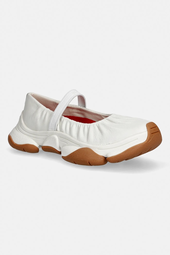 Kožené balerínky Camper Karst 2 biela K201923.003