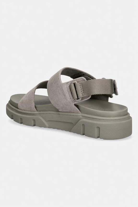Scarpe Timberland sandali da donna in scamoscio Greyfield Sandal Backstrap TB0A61MGEO31 grigio