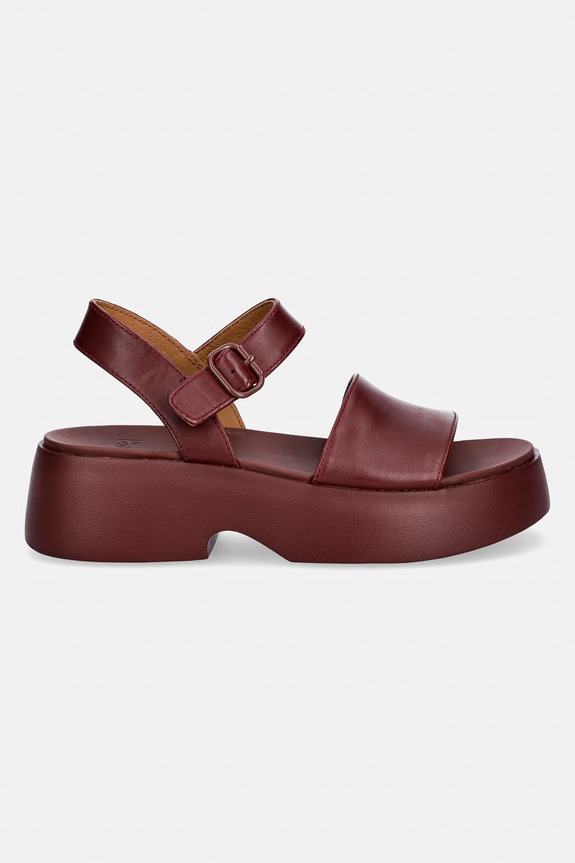 Usnjeni sandali Camper Tasha K201659.012 bordo SS26