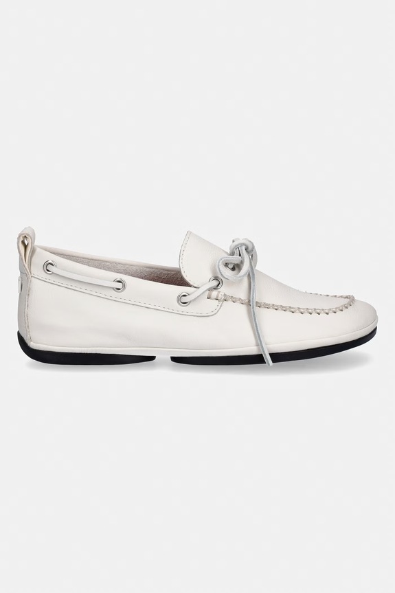 Δερμάτινα μοκασίνια Camper Right Nina K201848.004 λευκό SS26