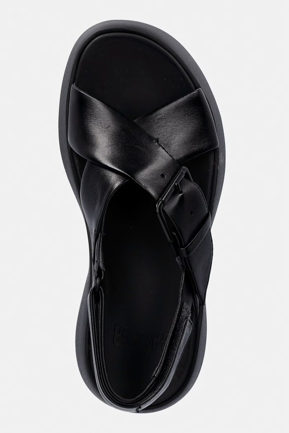 Usnjeni sandali Camper Tasha črna K201860.001