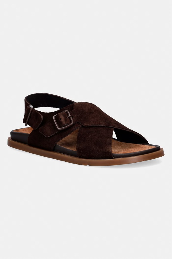 Semišové sandály Camper Lluc Sandal semišová kůže hnědá K201880.001